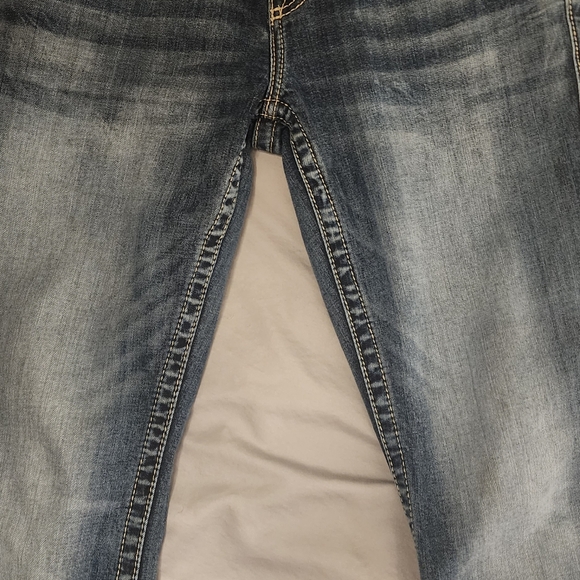 Women's Blue Jeans Maurices Vigoss 9/10 L33 Heritage Fit - Picture 3 of 5